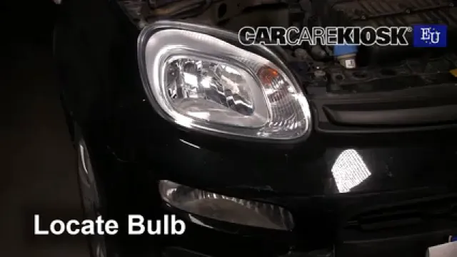 2016 Fiat Panda Pop 1.2L 4 Cyl. Éclairage Feux de route (remplacer l'ampoule)